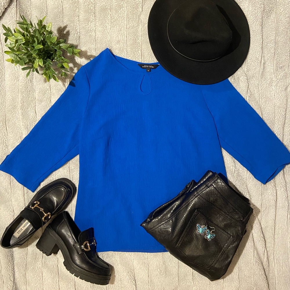 Gorgeous Royal Blue Blouse